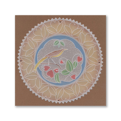 Barbara's Lovebird A5 Square Groovi Plate