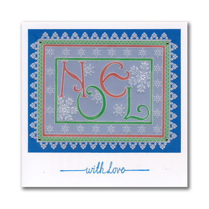 Linda's A Touch of Christmas A5 Square Groovi Plate Collection with FREE A5 Parchment Worth £10.49