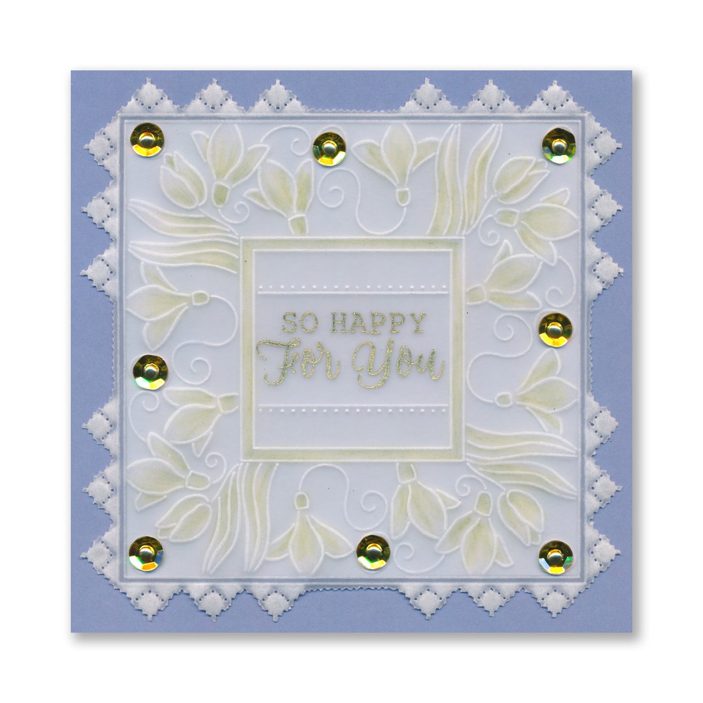 Square Floral Framers A4 Groovi Plate