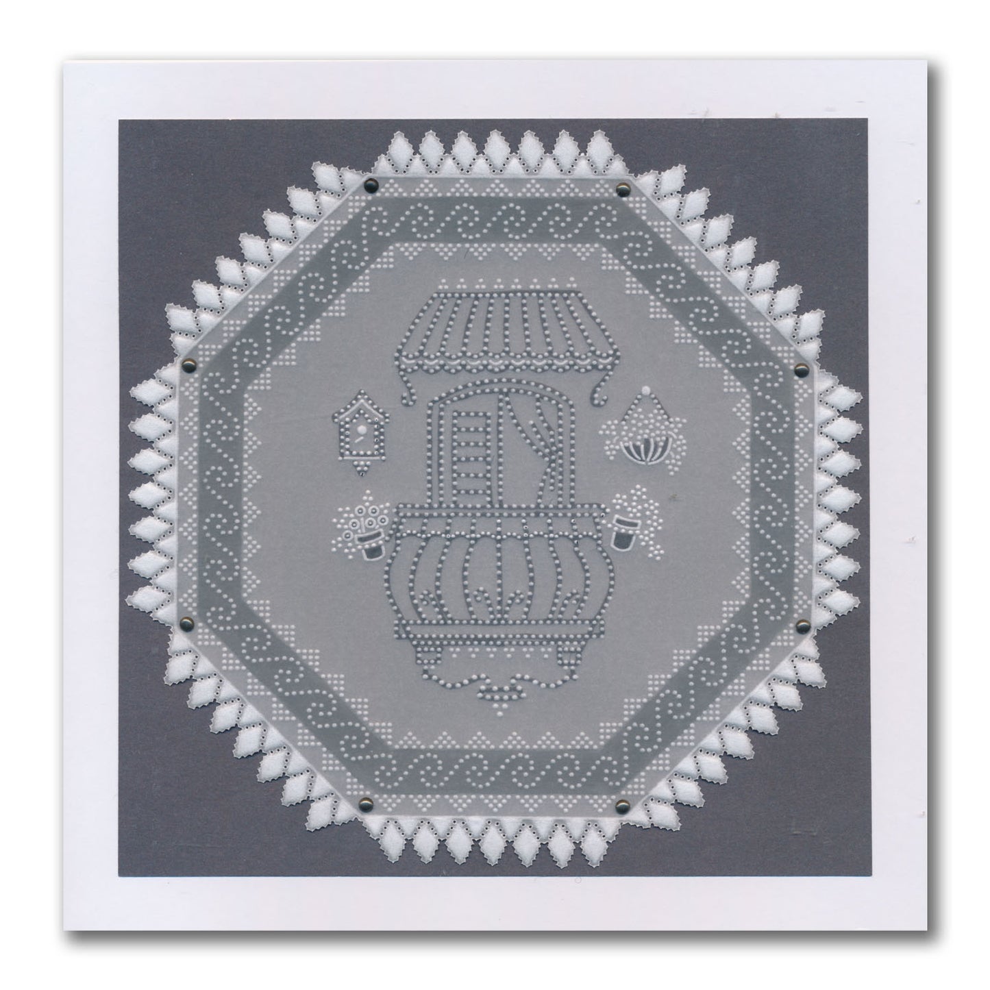 Linda's Layering Frames Set 4 - Tuscany A4 Square & A5 Square Groovi Plate Collection