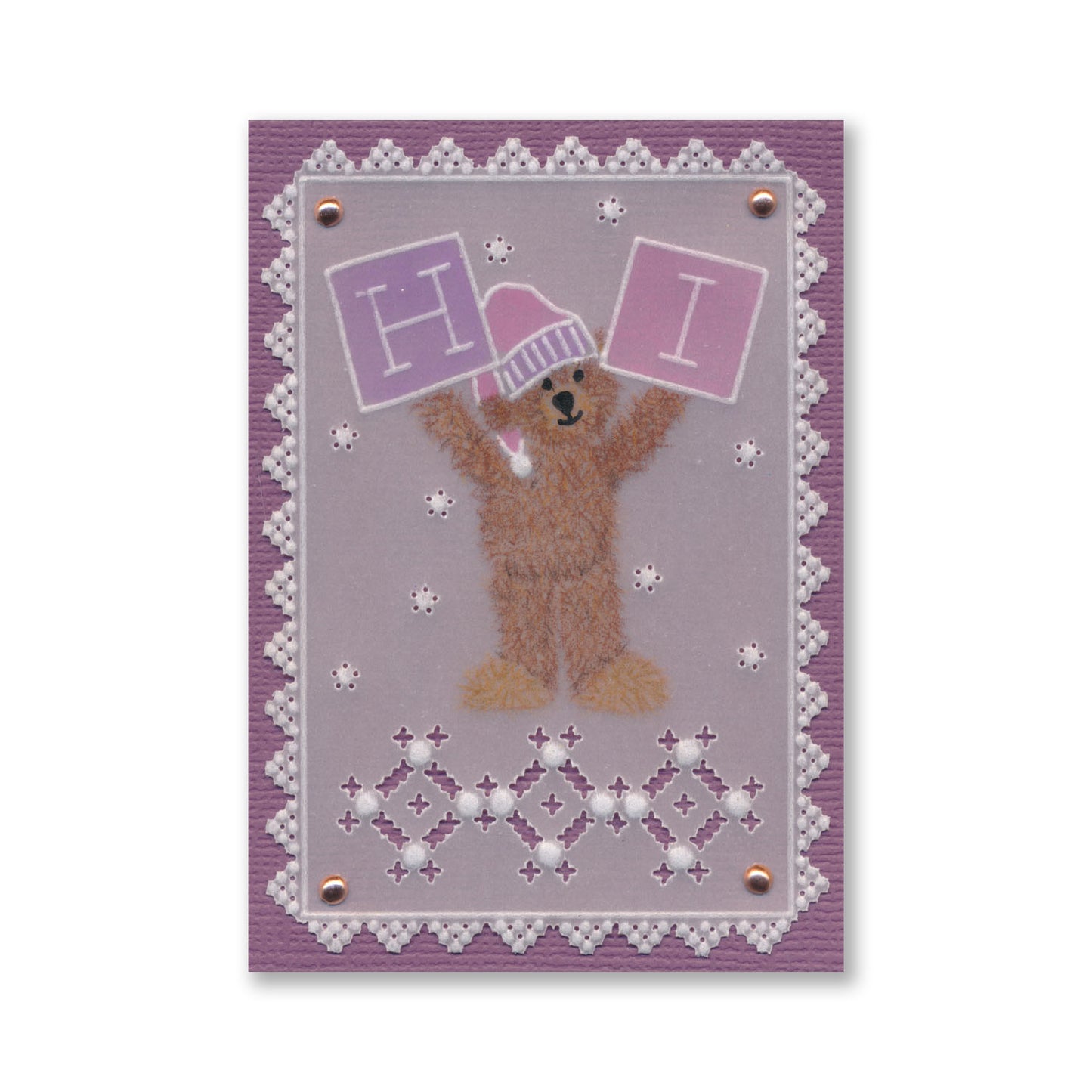 BIP the Bear Letterbox Alphabet A5 Groovi Plate