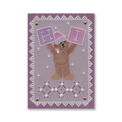 BIP the Bear Letterbox Alphabet A5 Groovi Plate