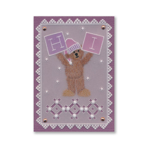 BIP the Bear Letterbox Alphabet A5 Groovi Plate