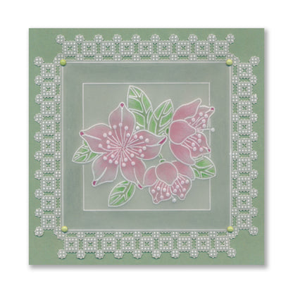 Tina's Happy Today Floral Sampler A4 Groovi Plate