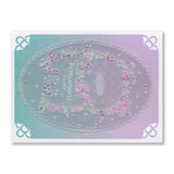 Linda's Floral Numbers A6 Square Groovi Plate Collection