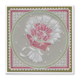 Linda's Rose Bouquet A5 Square Groovi Plate