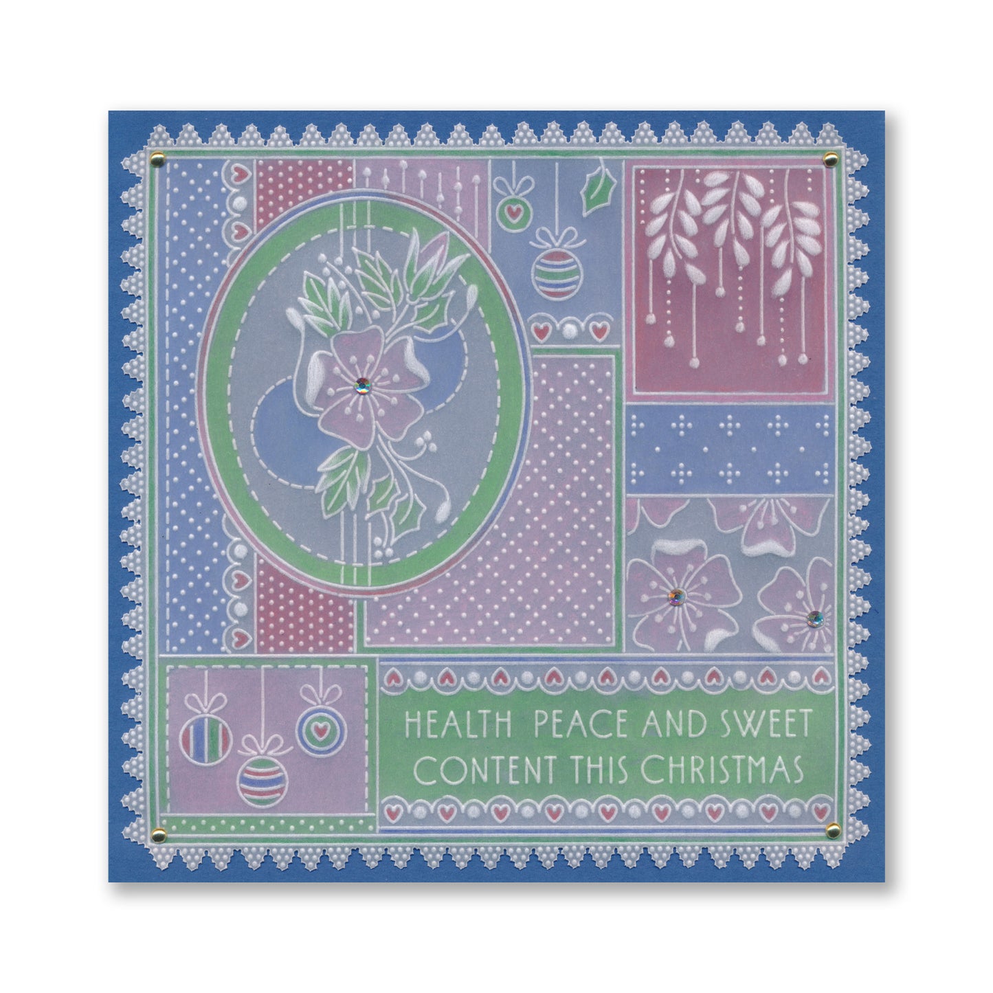 Tina's Christmas Easy Layout A5 Square Groovi Plate Collection with 8" x 8" Shenandoah Designer Parchment