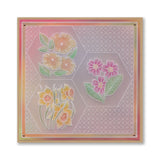 Flowers & Frames A6 Square Groovi Plate Collection