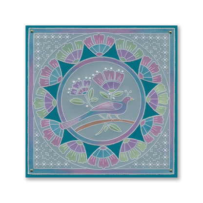 Barbara's Dreambird A5 Square Groovi Plate