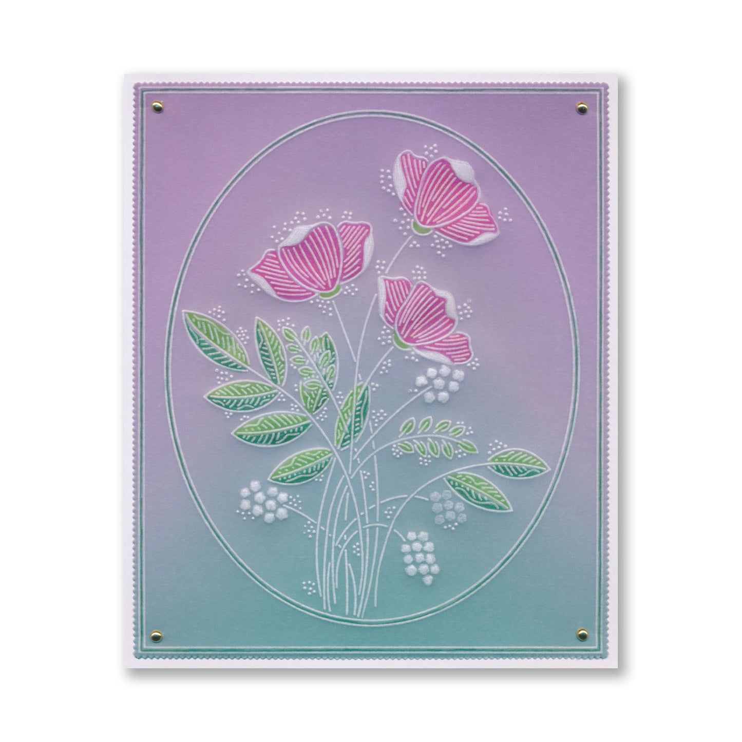 Floral Spray A6 & Spacer Groovi Plate Collection