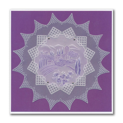 Linda's Village in Tuscany Layering Frame A4 Square Groovi Plate