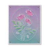 Tina's Floral Spray & Floral Flutterby A6 & Spacer Groovi Plate Trio