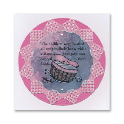 Twas the Night Printed Parchment & 5" x 5" Blank Journal