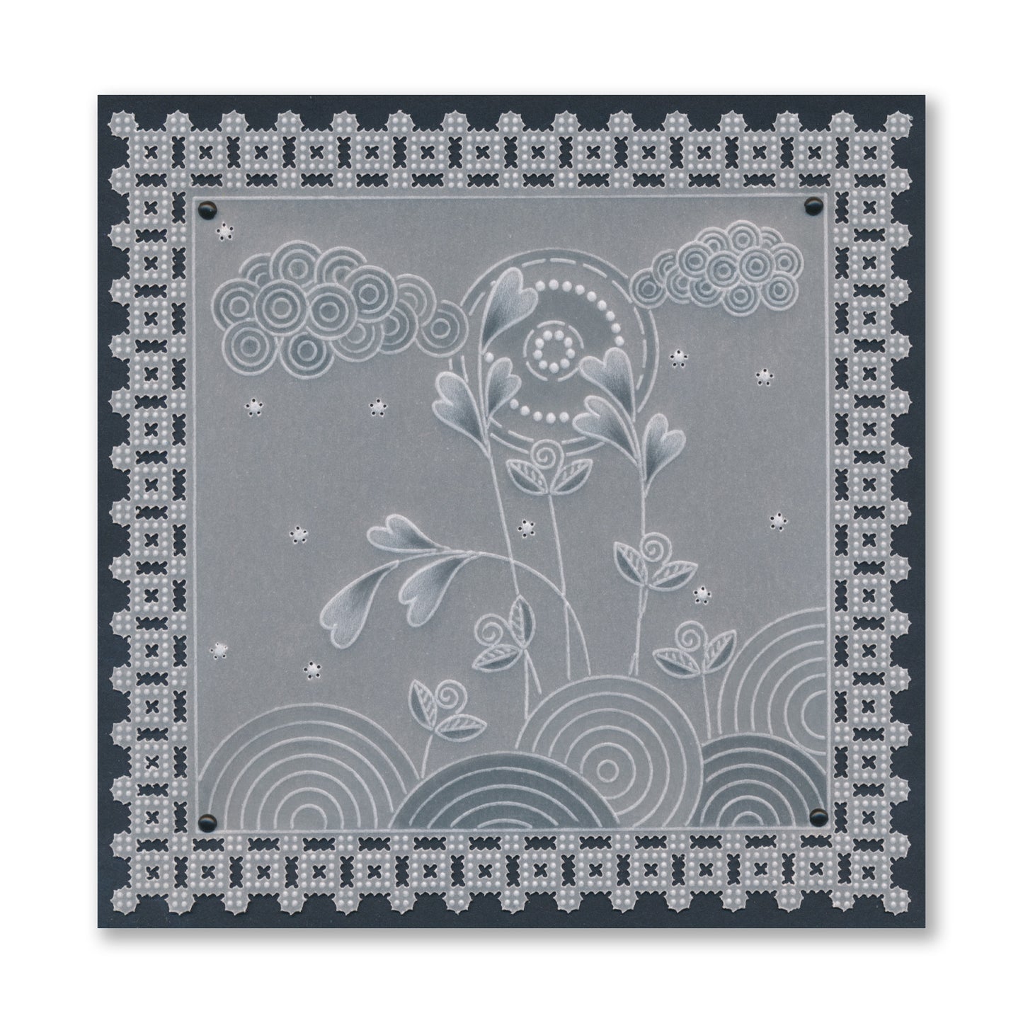 Doodle Landscapes A5 Square Groovi Plate Quartet