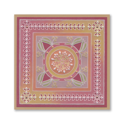 Tina's Snowflake & Mistletoe Christmas All in One A5 Square Groovi Plate