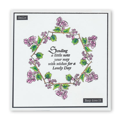 Garden Birds & Cherry Blossom A5 Stamp & Mask Set