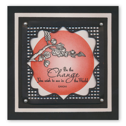 Garden Birds & Cherry Blossom A5 Stamp & Mask Set