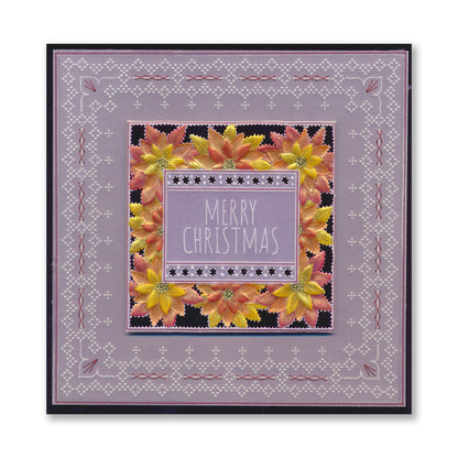 Festive Frame & Sentiments A6 Square Groovi Plate Collection