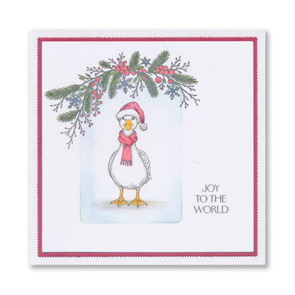 Barbara's Christmas Animals A6 Stamp & Mask Collection with FREE GIFT A6 Embedder Stencil Worth £4.99