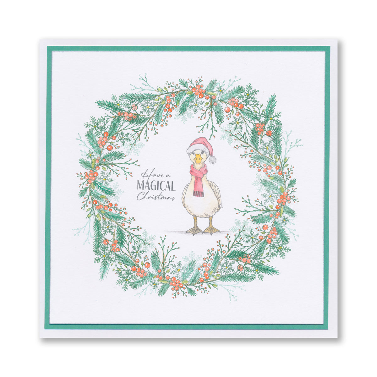 Barbara's Christmas Animals - Geese A6 Stamp & Mask Set