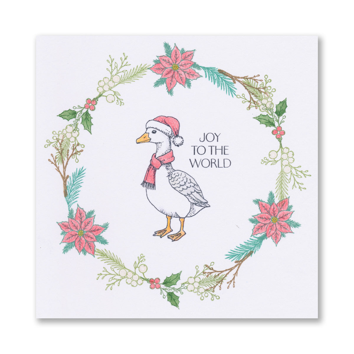 Barbara's Christmas Animals - Geese A6 Stamp & Mask Set