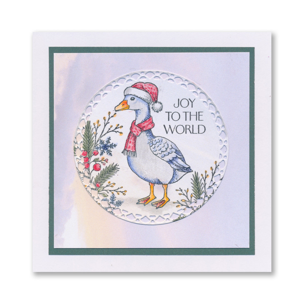 Barbara's Christmas Animals - Geese A6 Stamp & Mask Set