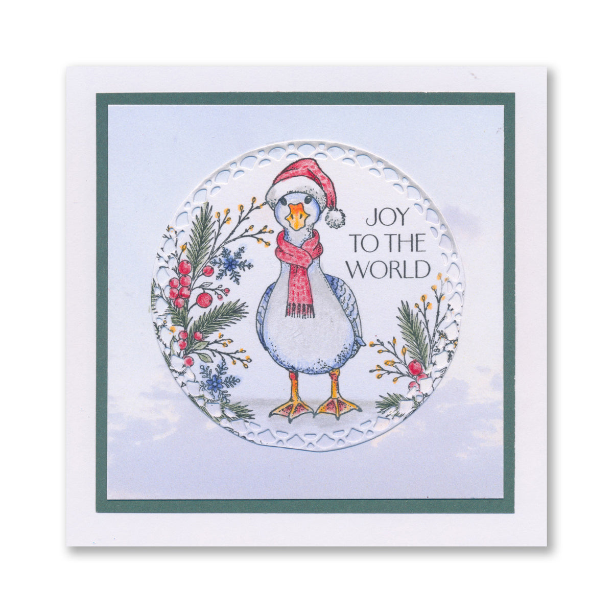 Barbara's Christmas Animals - Geese A6 Stamp & Mask Set