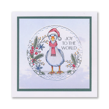 Barbara's Christmas Animals A6 Stamp & Mask Collection with FREE GIFT A6 Embedder Stencil Worth £4.99