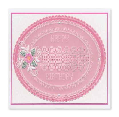 Josie's Basic Lace Duet A5 Square Groovi Grid Collection