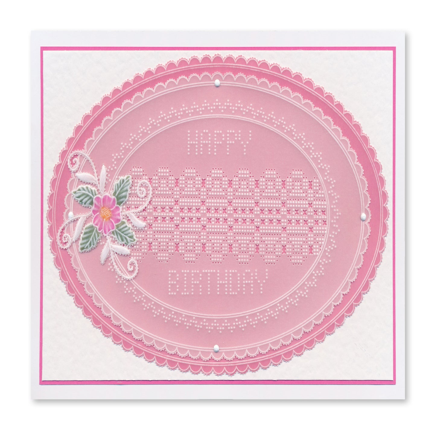 Josie's Triangle Lace Duet A5 Square Groovi Grid