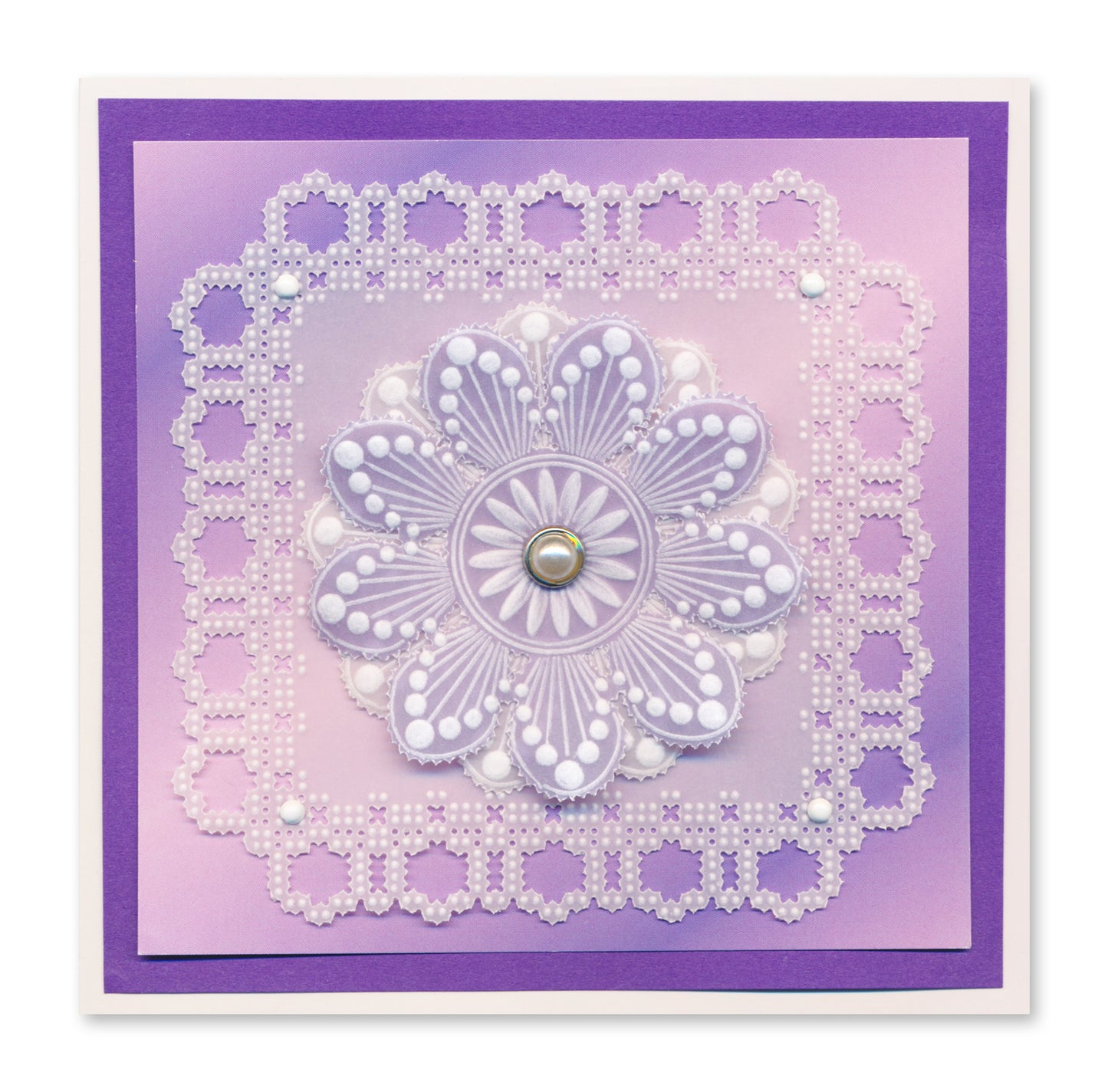 Josie's Circle Lace Duet A5 Square Groovi Grid