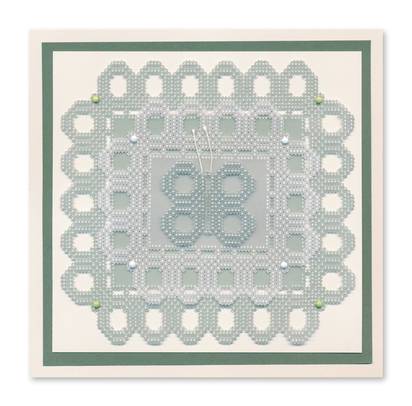 Josie's Oval Lace Duet A5 Square Groovi Grid