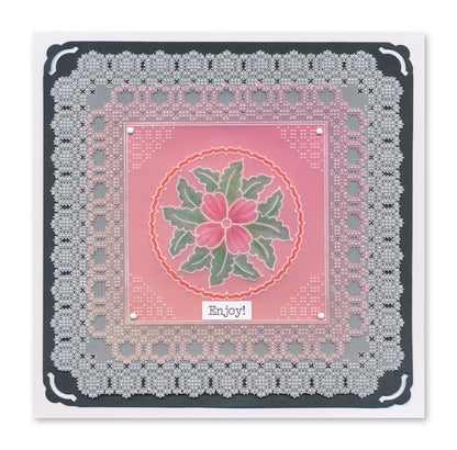 Josie's Circle Lace Duet A5 Square Groovi Grid