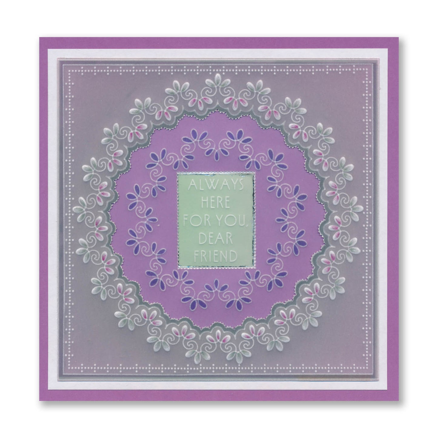 Tall Art Deco Sentiments A5 Groovi Plate