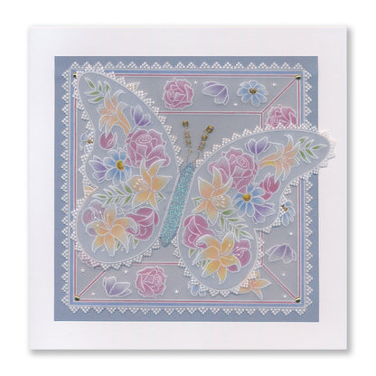 Bouquet Butterfly A6 Groovi Plate