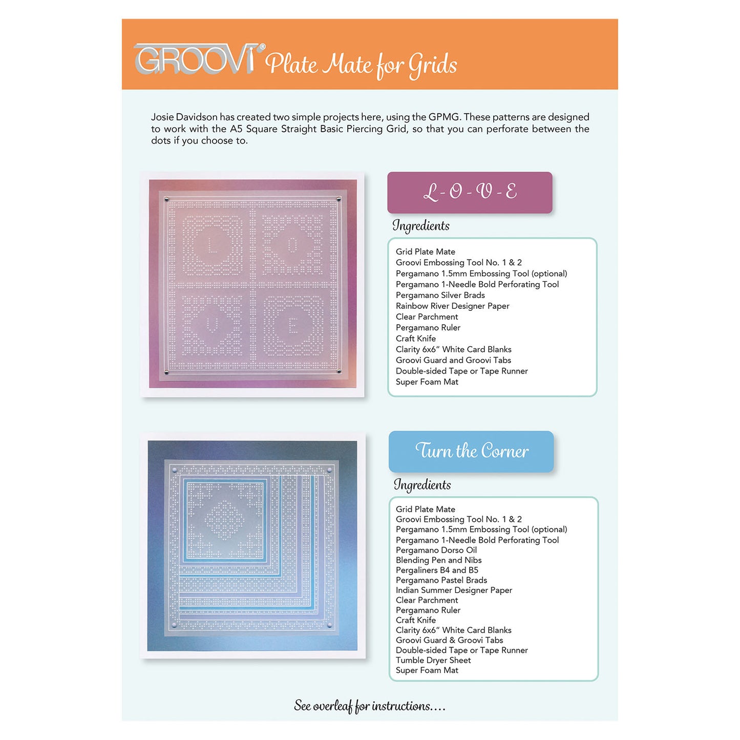 Groovi Plate Mate for A5 Square Grids