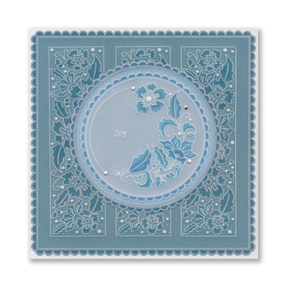 Barbara's Floral Crescents & Panels A5 Groovi Plate Collection