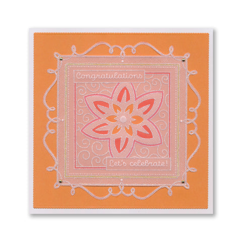 Barbara's Japanese Floral Tiles Sampler A4 Groovi Plate Duo