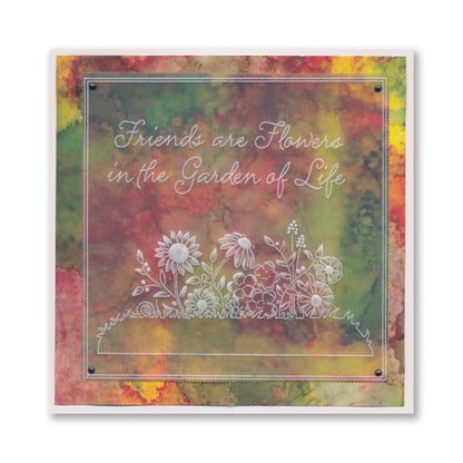 Daisy & Grass A6 Groovi Plate