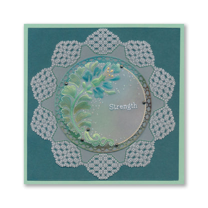 Barbara's Floral Crescents & Panels A5 Groovi Plate Collection