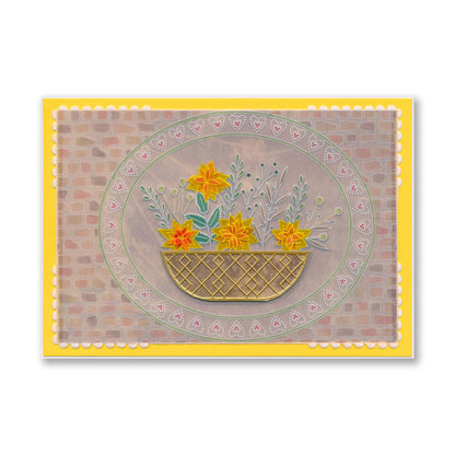 Holly & Cobblestone Wall A6 Groovi Plate