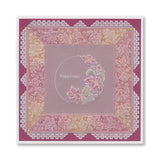 Barbara's Happiness - Floral Crescent & Panel A5 Groovi Plate