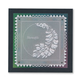 Barbara's Strength - Floral Crescent & Panel A5 Groovi Plate
