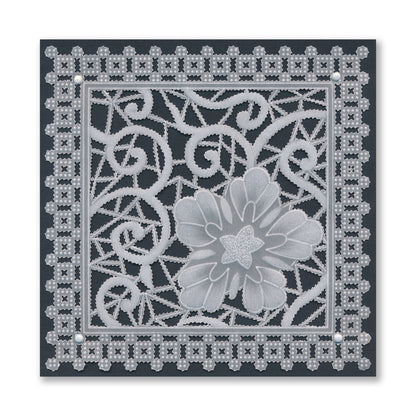 Barbara's Japanese Floral Tiles Sampler A4 Groovi Plate Duo