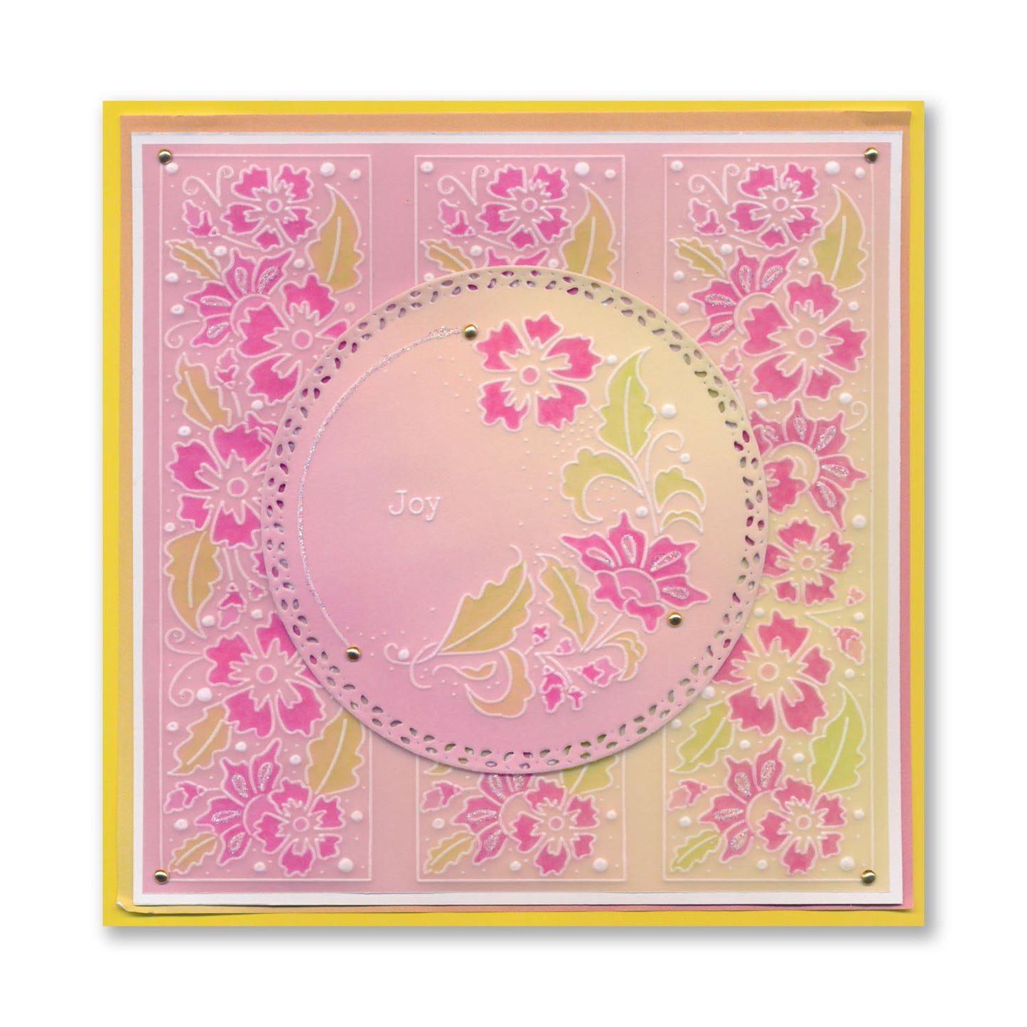 Barbara's Floral Crescents & Panels A5 Groovi Plate Collection