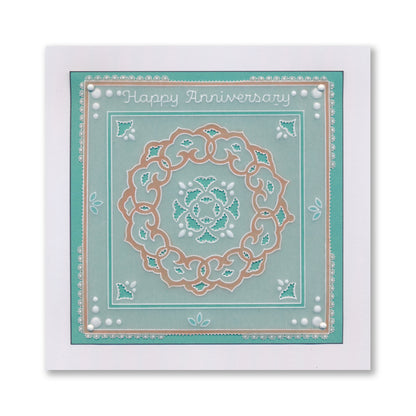 Barbara's Great Day - Japanese Floral Tiles Sampler A4 Groovi Plate