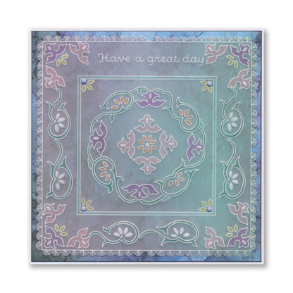 Barbara's Great Day - Japanese Floral Tiles Sampler A4 Groovi Plate
