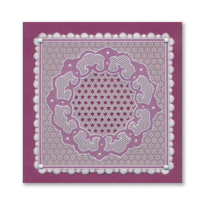 Barbara's Great Day - Japanese Floral Tiles Sampler A4 Groovi Plate