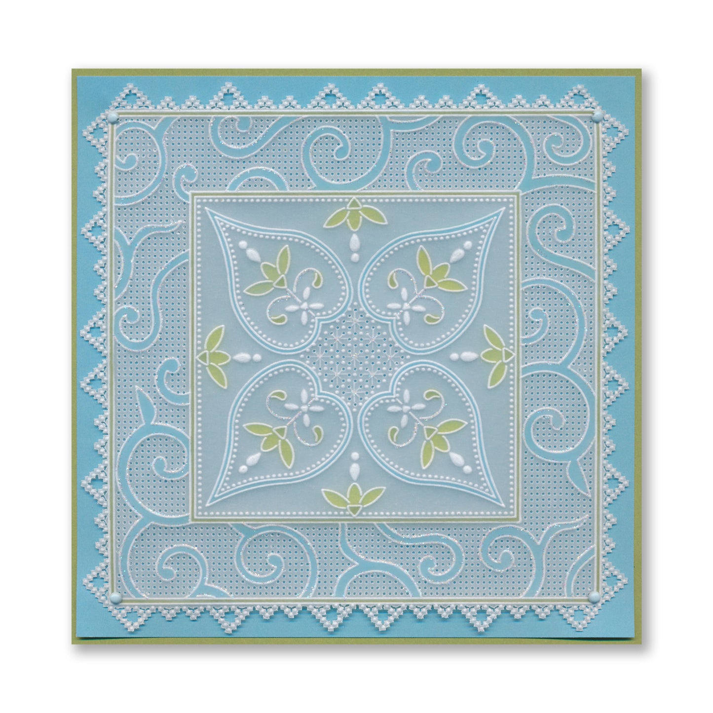 Barbara's Thinking of You - Japanese Floral Tiles Sampler A4 Groovi Plate