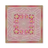 Barbara's Joy - Floral Crescent & Panel A5 Groovi Plate